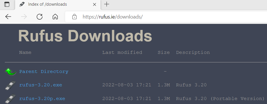 rufus download link